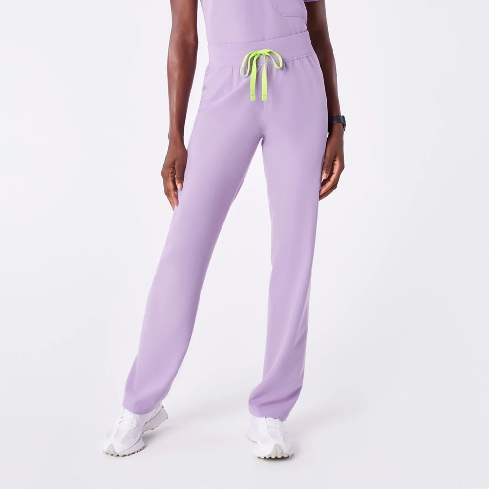 FIGS Women’s High Waisted Scrub Pant in color Lavender Dew